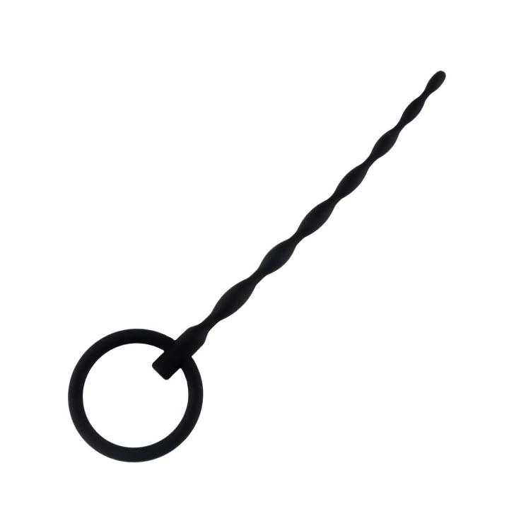 Silikonowy penis plug 16 cm z pierścieniem | Dyskretna stymulacja