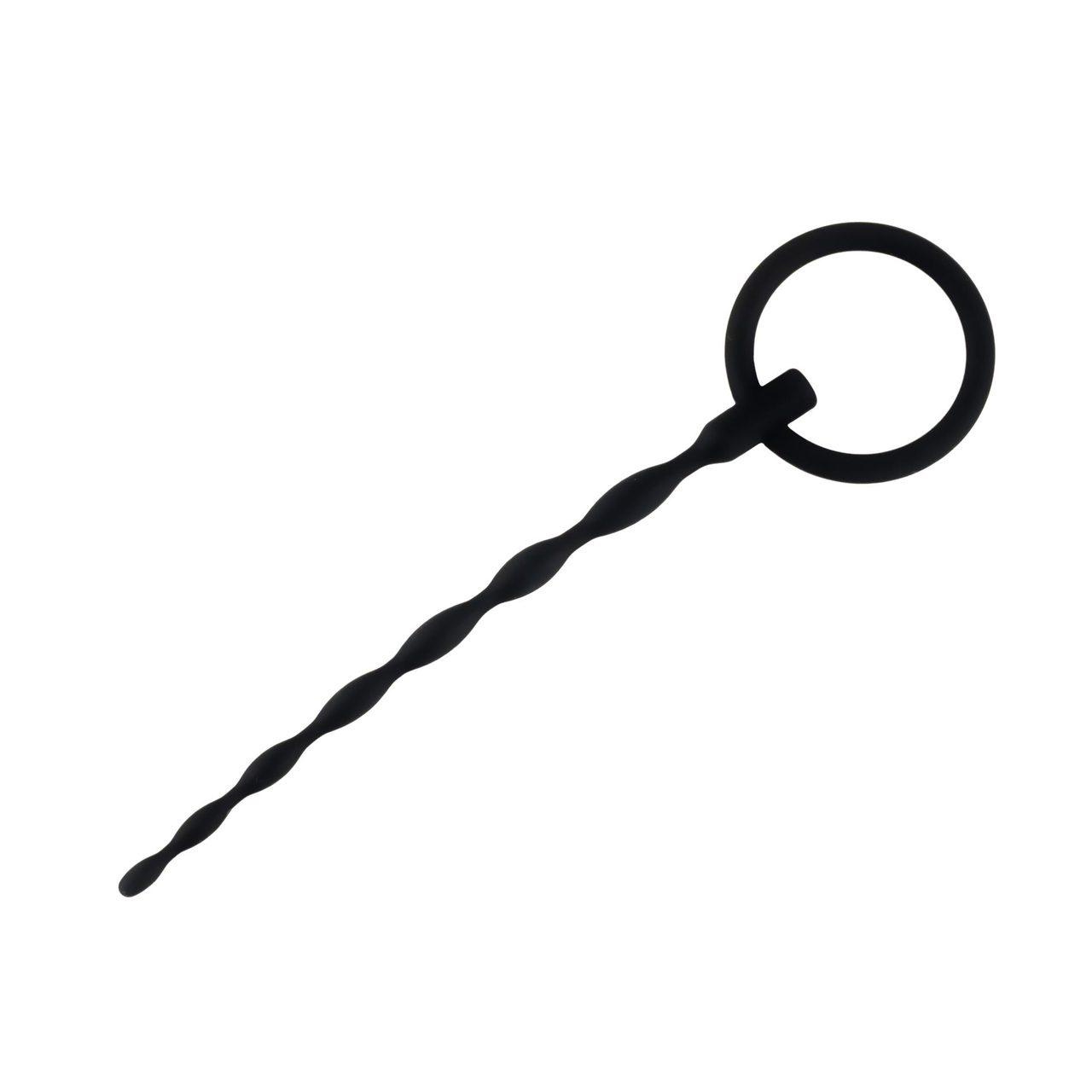 Silikonowy penis plug 16 cm z pierścieniem | Dyskretna stymulacja