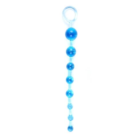 Żelowe kulki analne 10 szt. z uchwytem 29 cm