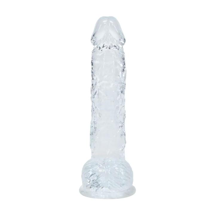 Transparentne realistyczne dildo 12,7 cm z przyssawką | Loris.pl