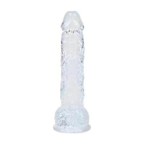 Transparentne realistyczne dildo 12,7 cm z przyssawką