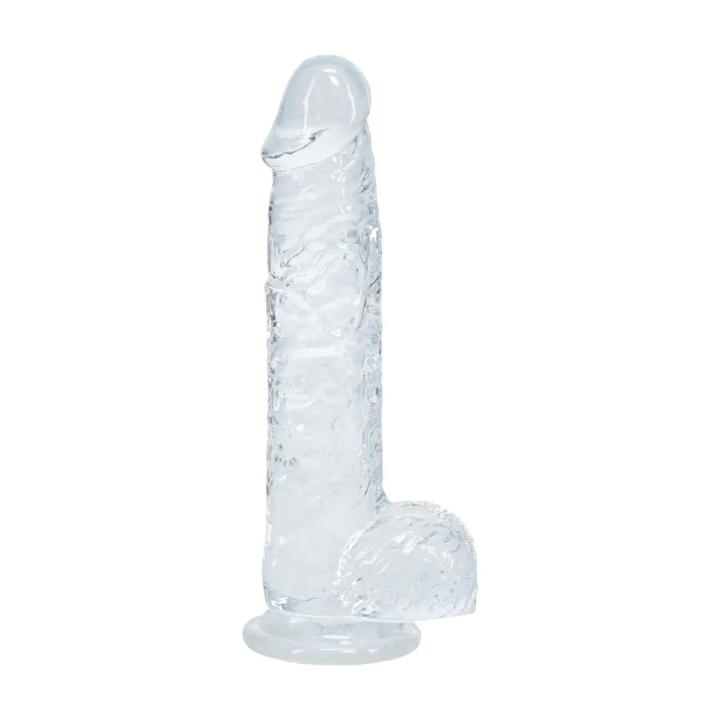 Transparentne realistyczne dildo 12,7 cm z przyssawką