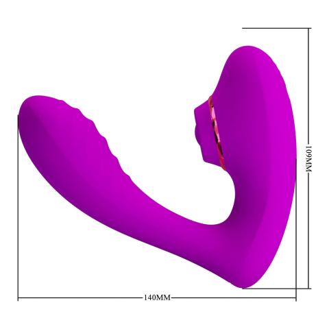Stymulator łechtaczki z ruchem pulsacyjnym i 17 trybami