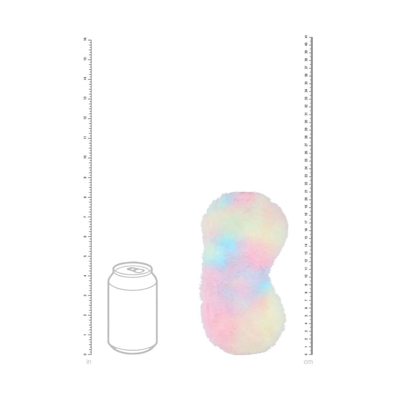 Puszysta opaska na oczy BDSM wielokolorowa | Loris.pl