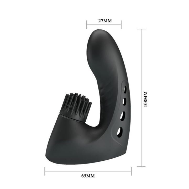 Nakładka na palec z wibracjami i rotacją USB – silikon