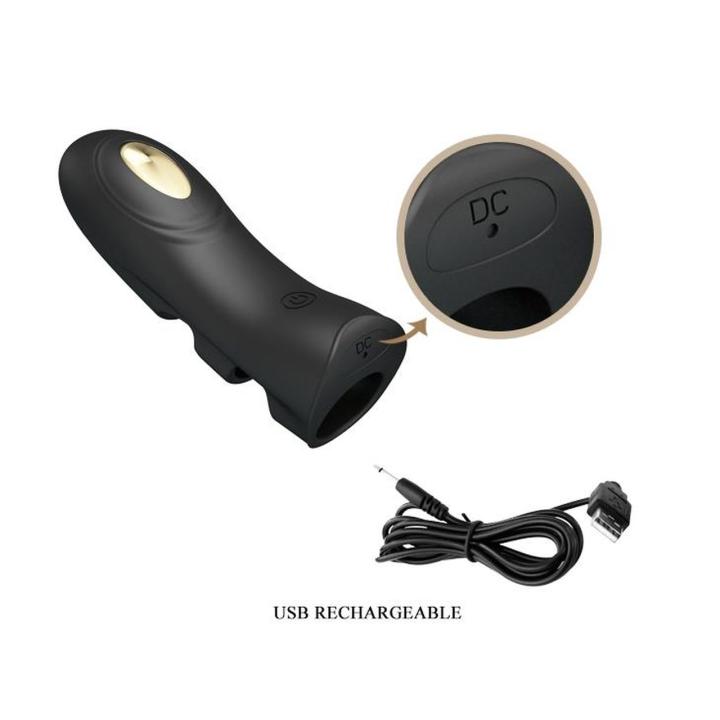 Nakładka na palec e-stym + 7 wibracji | Silikon | Ładowanie USB
