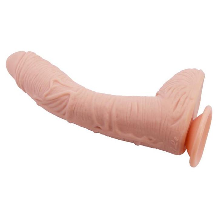 Realistyczne dildo z przyssawką 27,5 cm cieliste, zakrzywione na punkt g