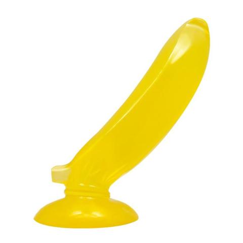 Żelowe dildo z przyssawką żółte – wodoodporne