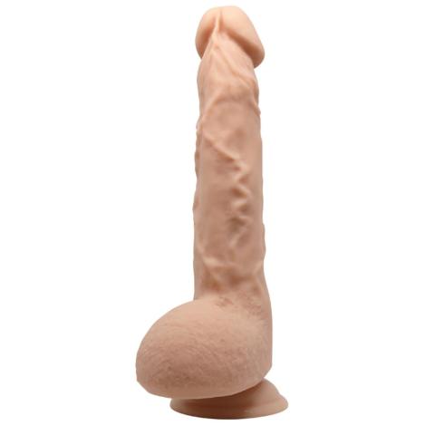 Realistyczne dildo 24,5 cm z przyssawką i wygięciem do punktu G
