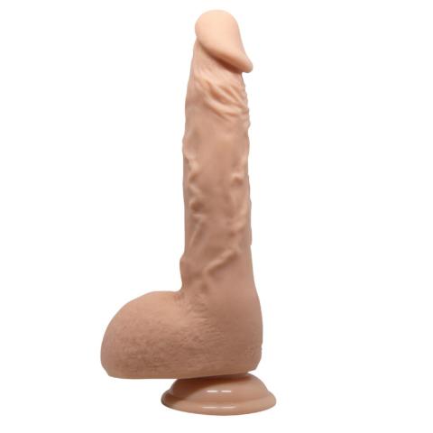Realistyczne dildo 24,5 cm z przyssawką i wygięciem do punktu G