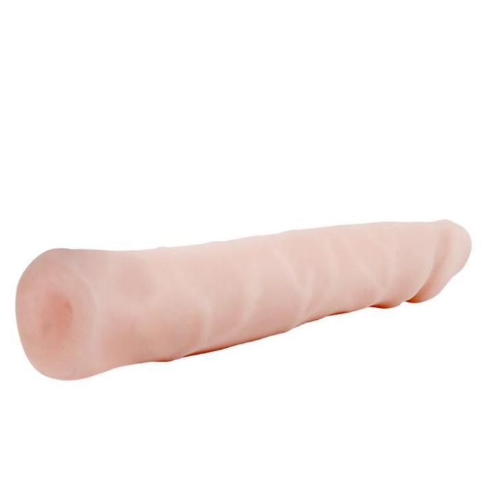 Cieliste realistyczne dildo 24 cm z cyberskóry | Elastyczne i wodoodporne