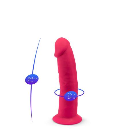 Realistyczne dildo 15 cm różowe | Silikon platinum