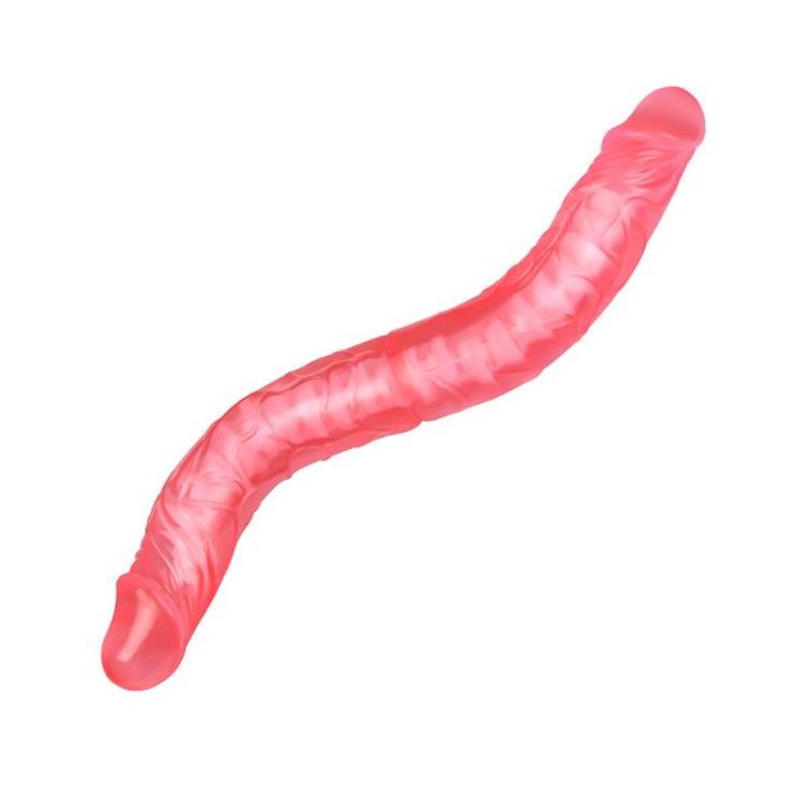 Podwójne dildo 35,0 cm z TPR – zabawa we dwoje i solo