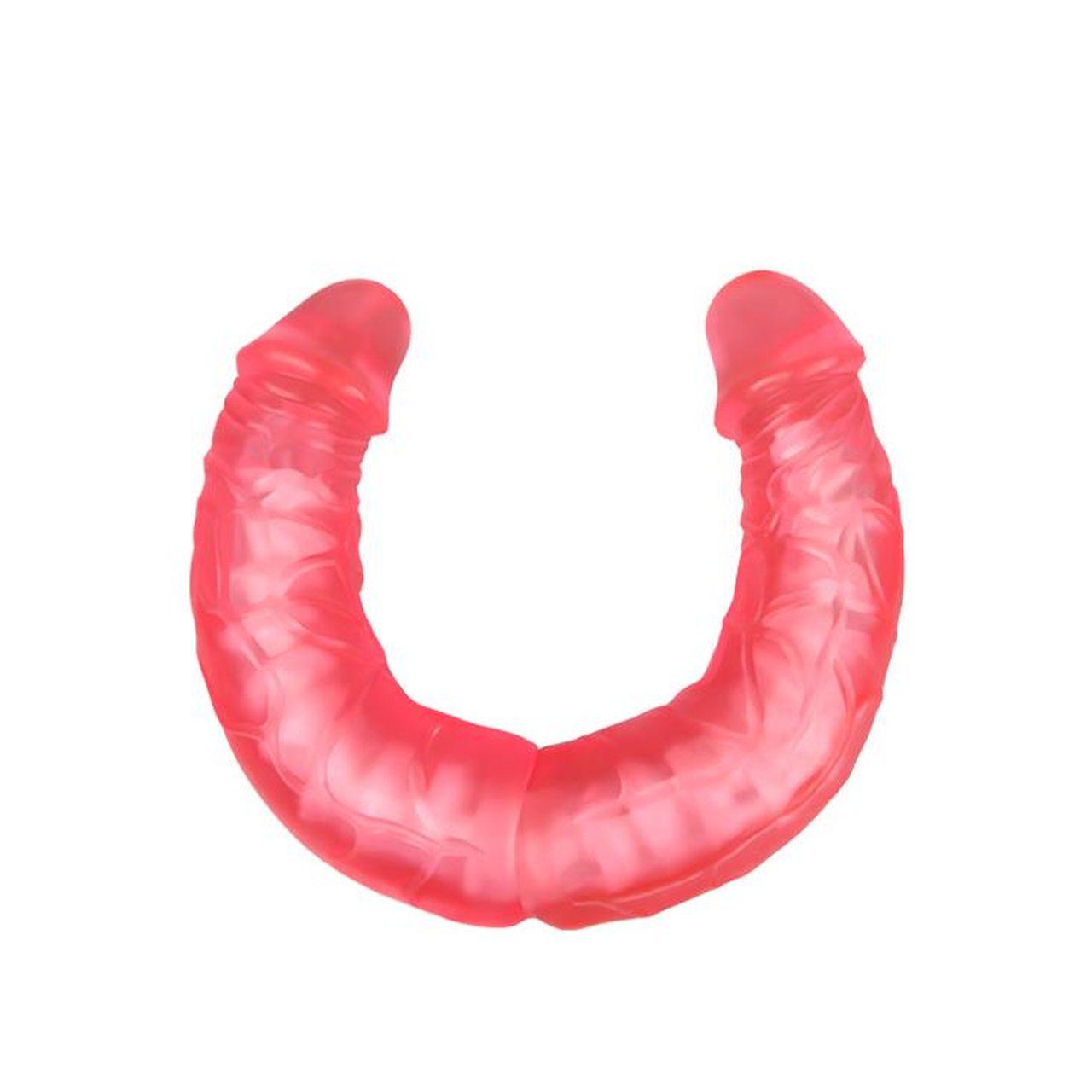 Podwójne dildo 35,0 cm z TPR – zabawa we dwoje i solo | Loris.pl