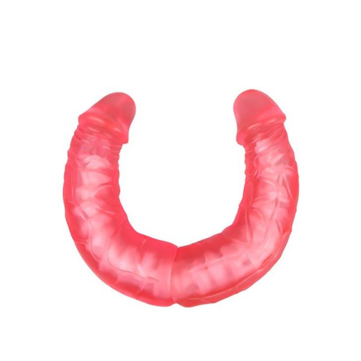 Podwójne dildo 35,0 cm z TPR – zabawa we dwoje i solo | Loris.pl
