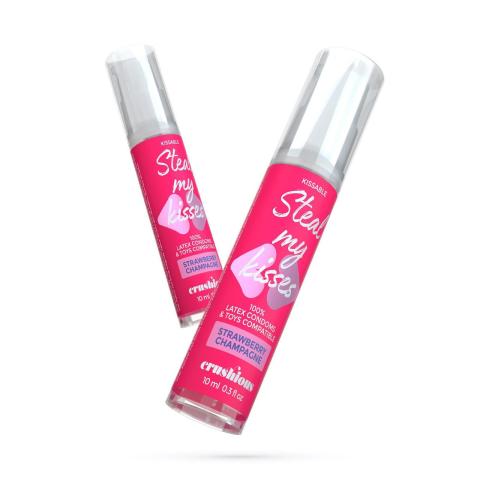 Smakowy żel intymny truskawka i szampan 10 ml | Wodny, jadalny