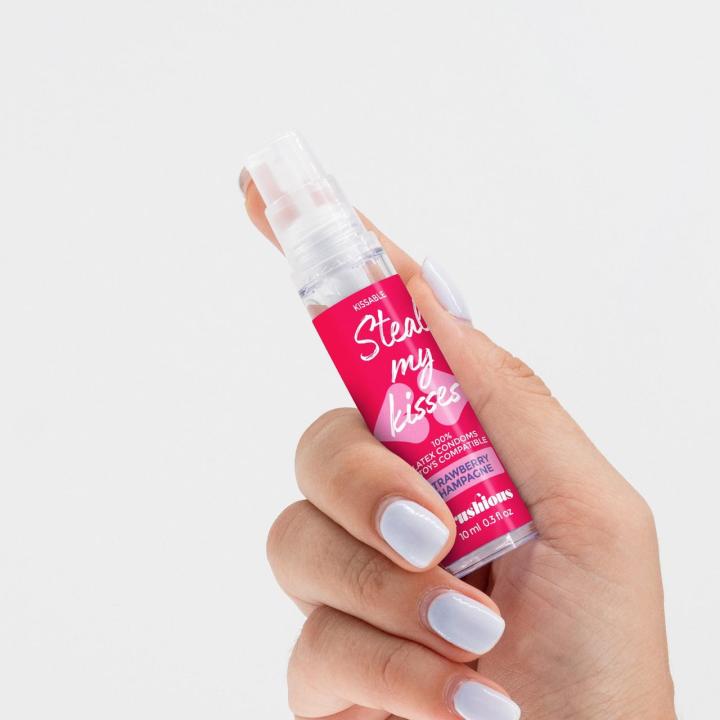 Smakowy żel intymny truskawka i szampan 10 ml | Wodny, jadalny