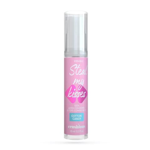 Smakowy lubrykant wodny cotton candy 10 ml | Jadalny żel intymny