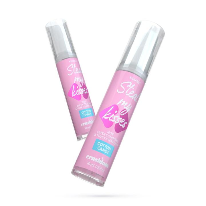 Smakowy lubrykant wodny cotton candy 10 ml | Jadalny żel intymny