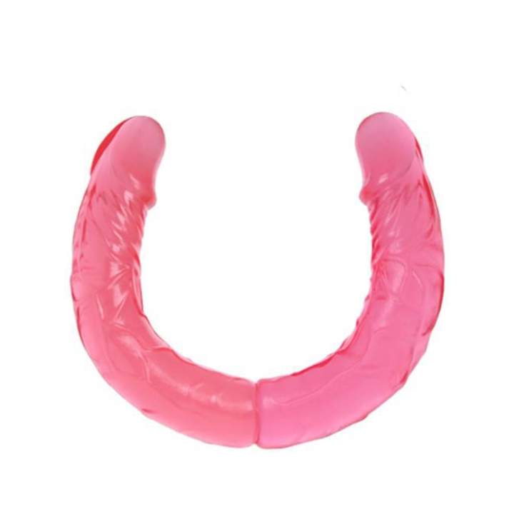 Dwustronne różowe dildo 36cm