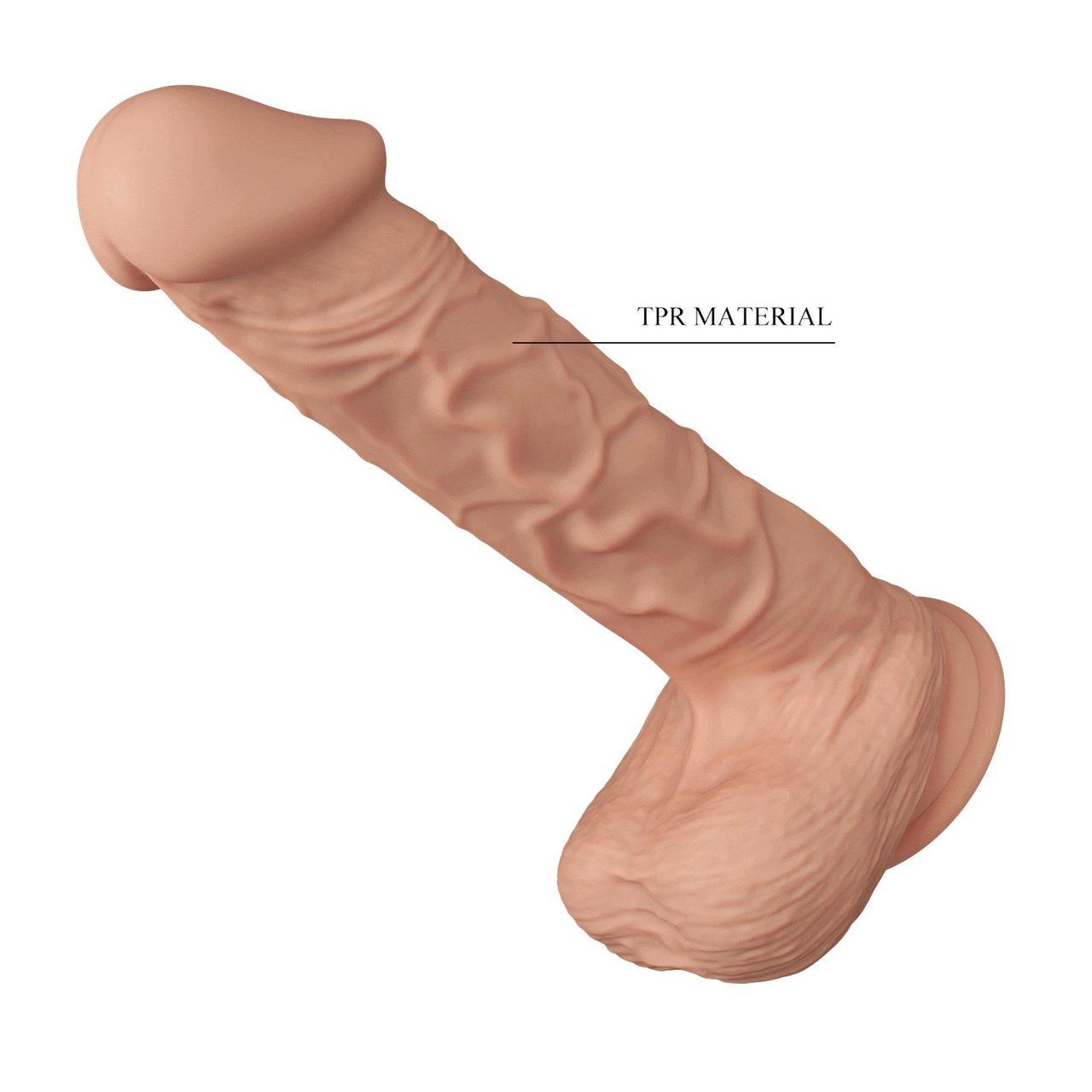 Realistyczne dildo XXL 25,9 cm z przyssawką cieliste | Loris.pl