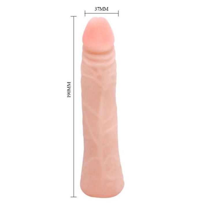 Giętkie realistyczne dildo TPR z teksturą