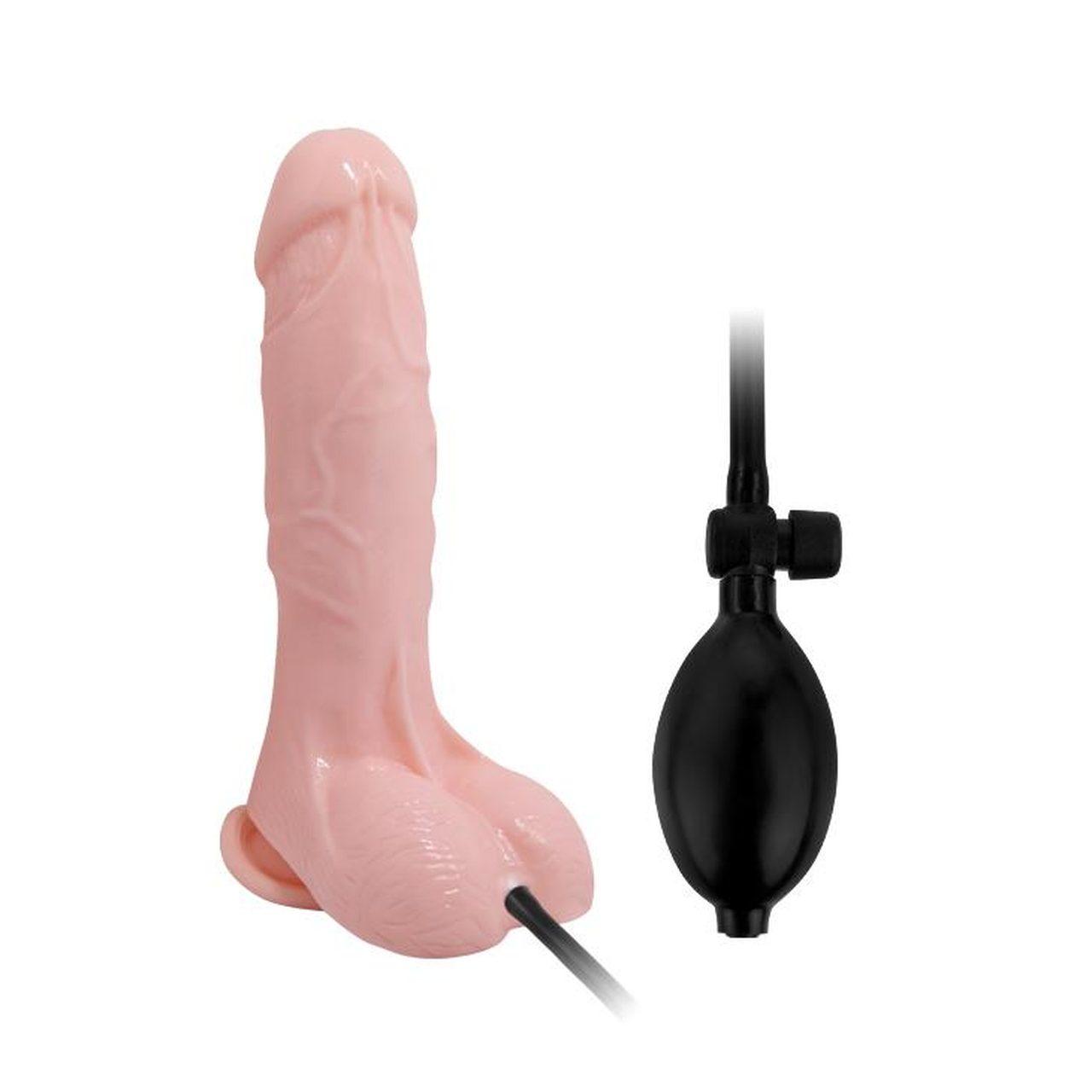 Nadmuchiwane dildo realistyczne z przyssawką cieliste | Loris.pl
