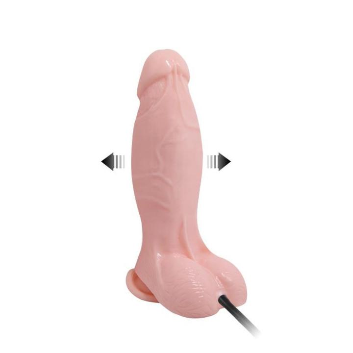 Nadmuchiwane dildo realistyczne z przyssawką cieliste | Loris.pl