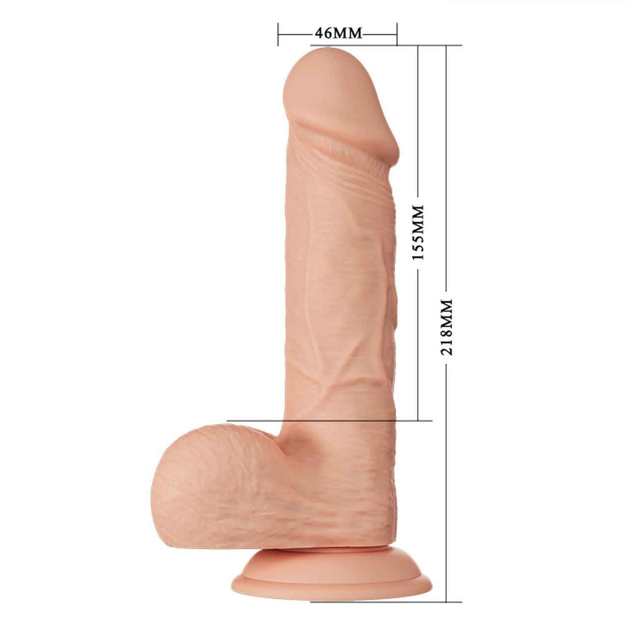 Realistyczne dildo z przyssawką do punktu G 21,3 cm | Loris.pl