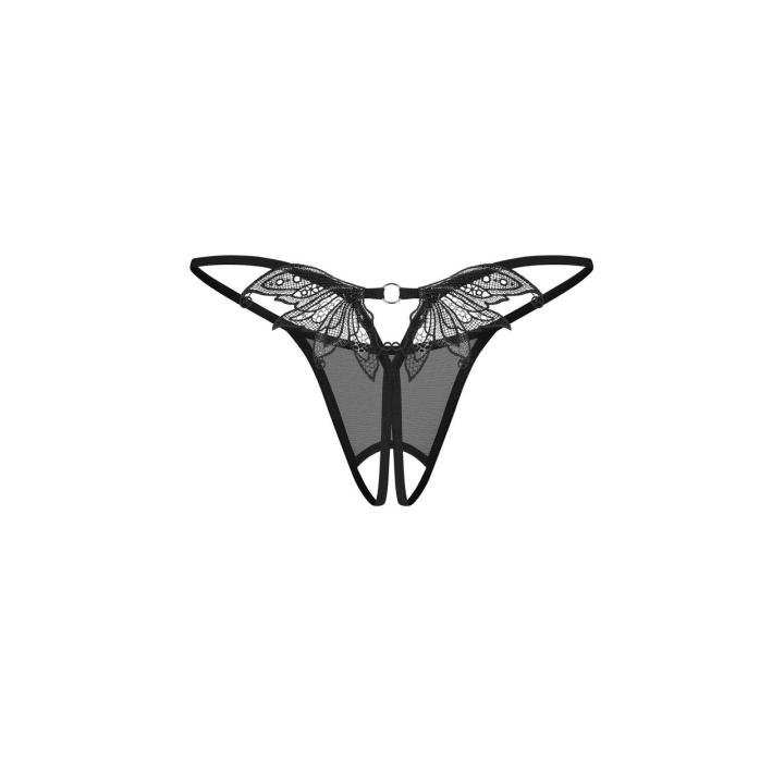 Obsessive Zaliya stringi otwarte – koronkowe crotchless