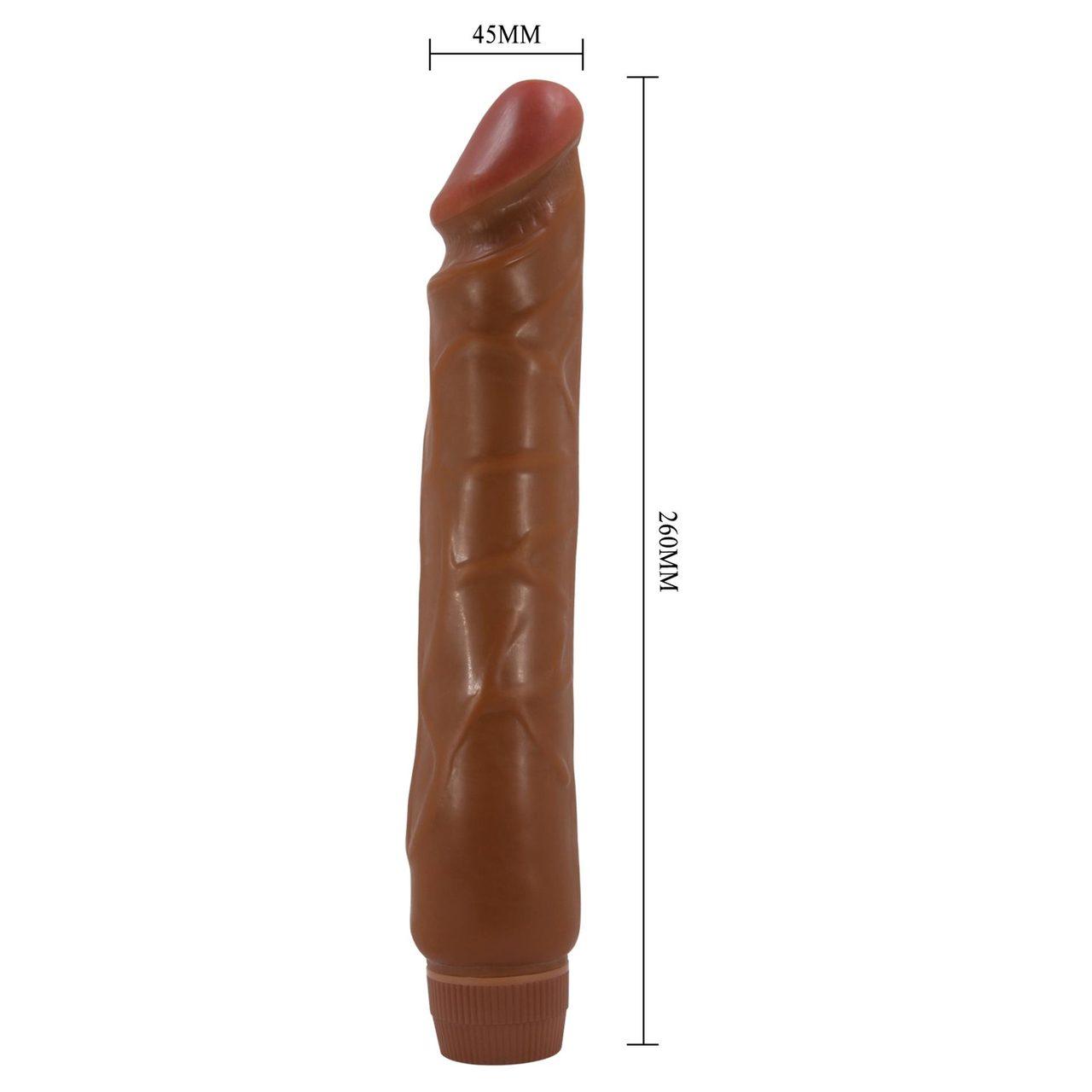 Realistyczne dildo wibracyjne 25,4 cm na baterie AA | Loris.pl