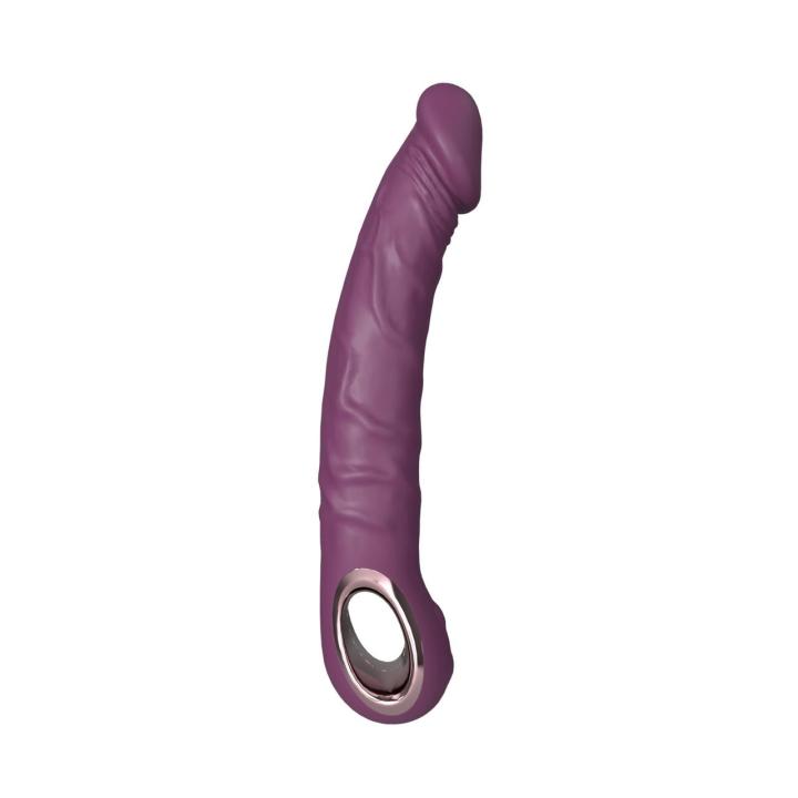 Fioletowy realistyczny wibrator silikonowy 10 trybów USB