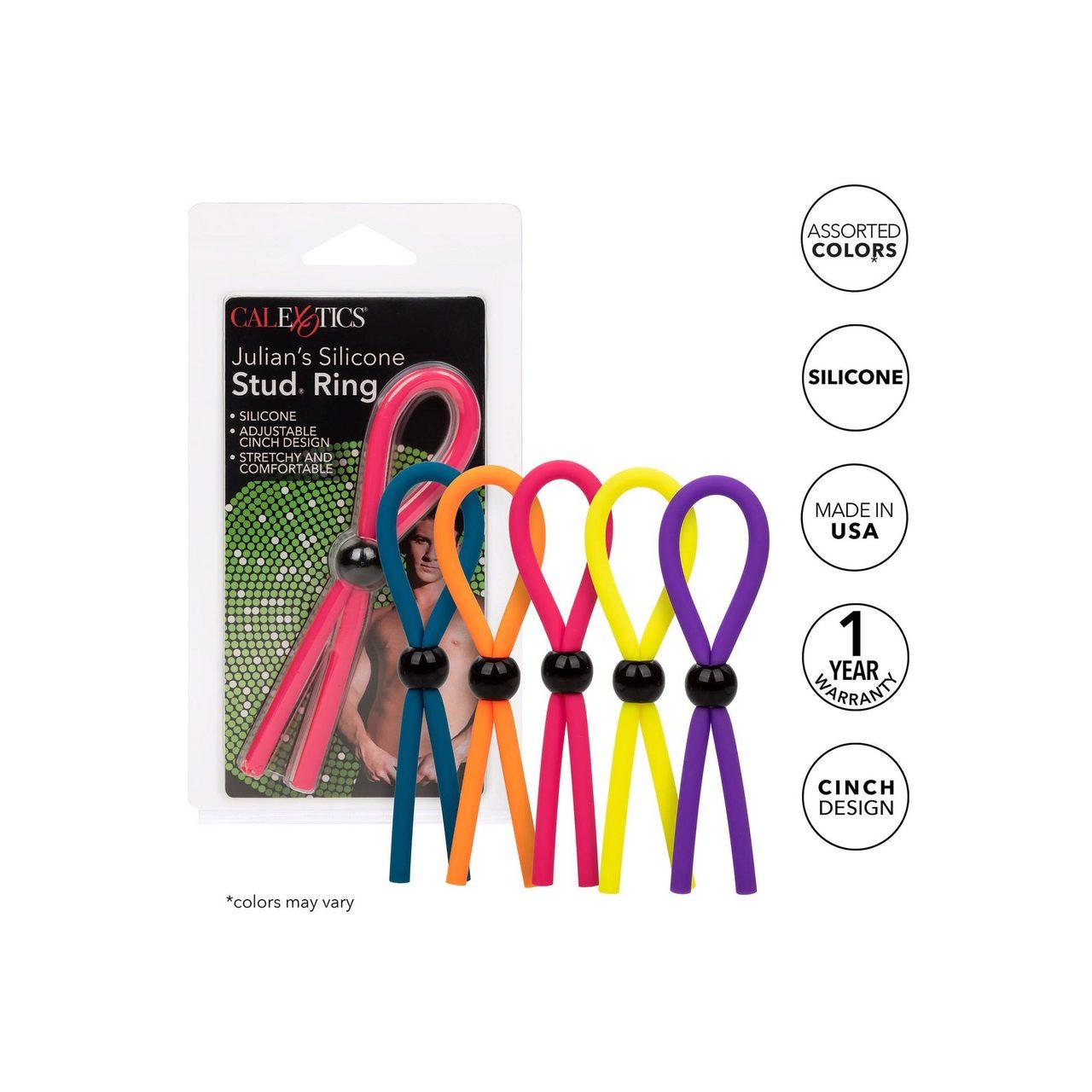 Regulowany pierścień erekcyjny bez wibracji multicolor | Loris.pl