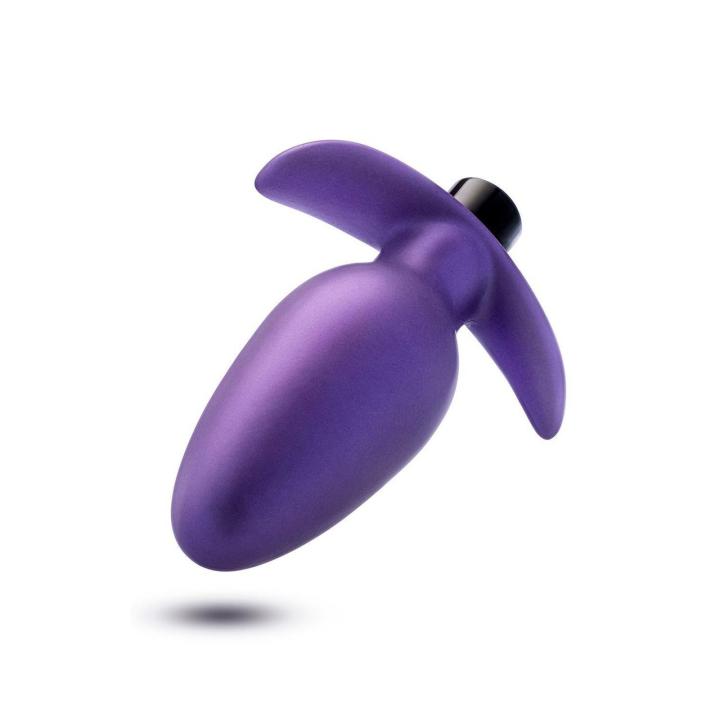 Fioletowy plug analny wibrujący 10 trybów USB