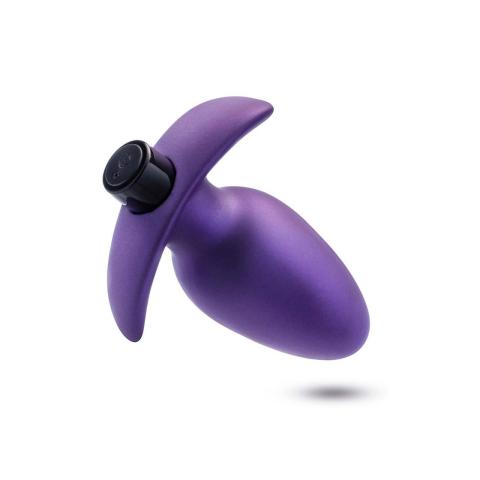 Fioletowy plug analny wibrujący 10 trybów USB