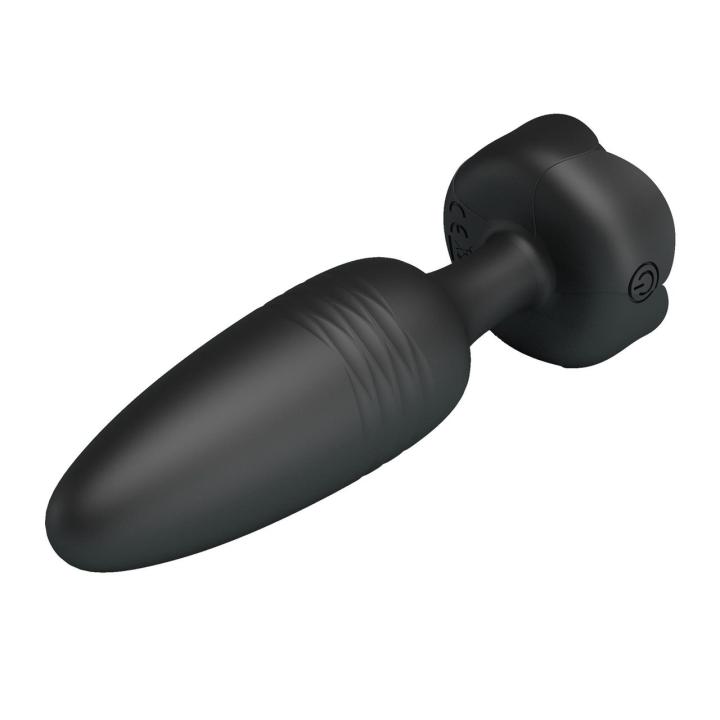 Wibrujący korek analny LED z silikonu | 10 trybów