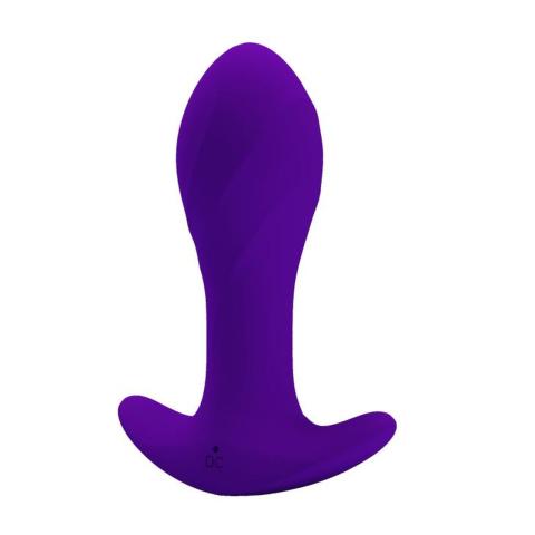 Wibrujący korek analny 12 trybów USB - silikon medyczny