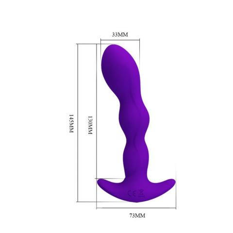 Wibrujący plug analny silikonowy 12 trybów USB
