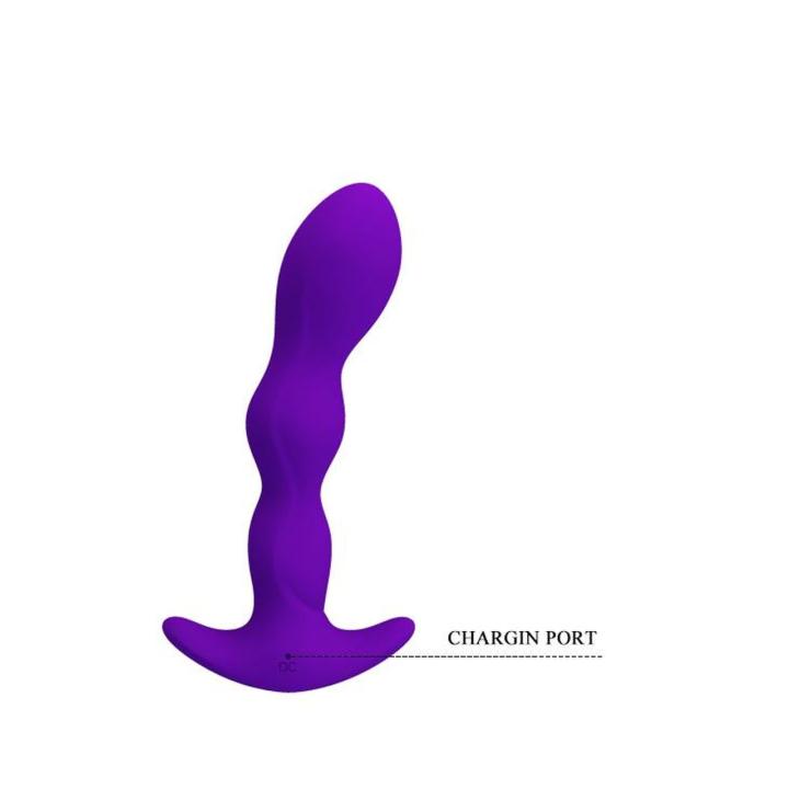 Wibrujący plug analny silikonowy 12 trybów USB