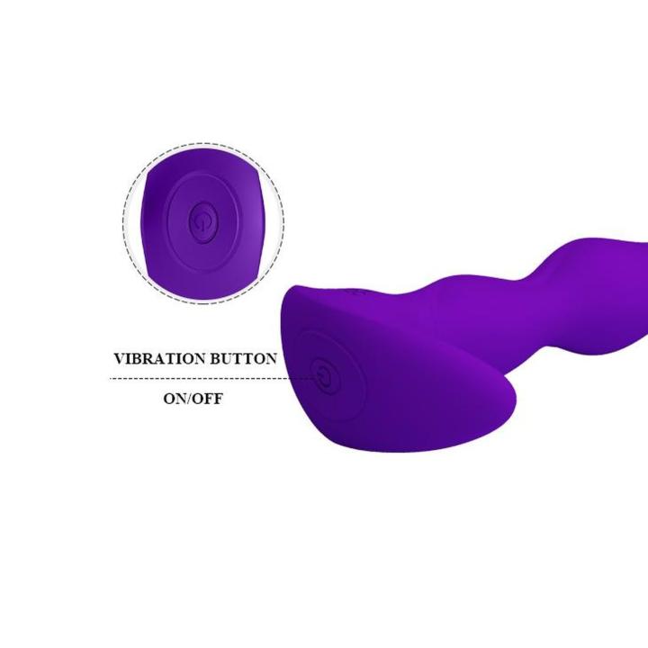 Wibrujący plug analny silikonowy 12 trybów USB