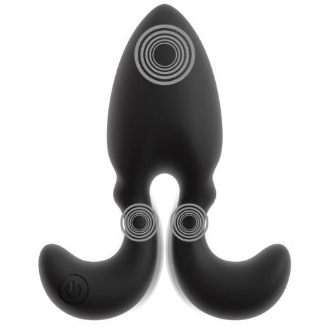 Wibrujący korek analny z pilotem 10 trybów | Wodoodporny plug silikonowy