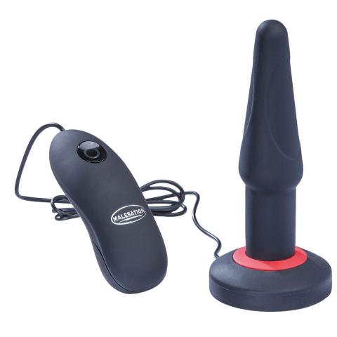 Wibrujący plug analny z przyssawką i 7 trybami