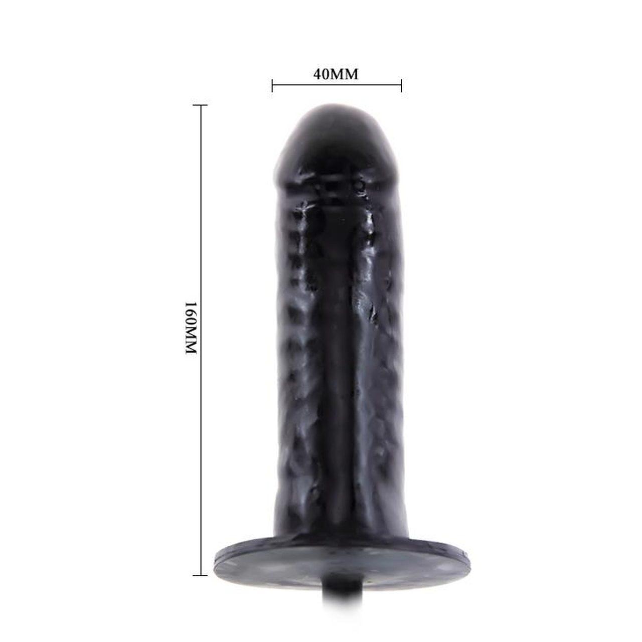 Nadmuchiwane wibrujące dildo z przyssawką i pompką | Loris.pl