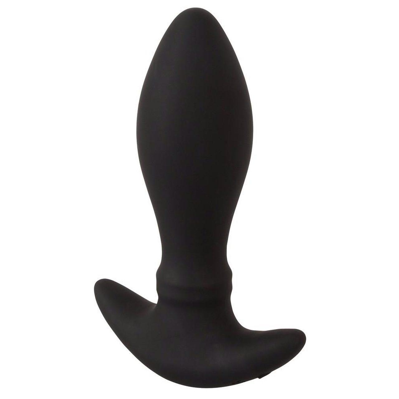 Wibrujący korek analny z pilotem i ruchomymi pierścieniami 16,4 cm | Loris.pl