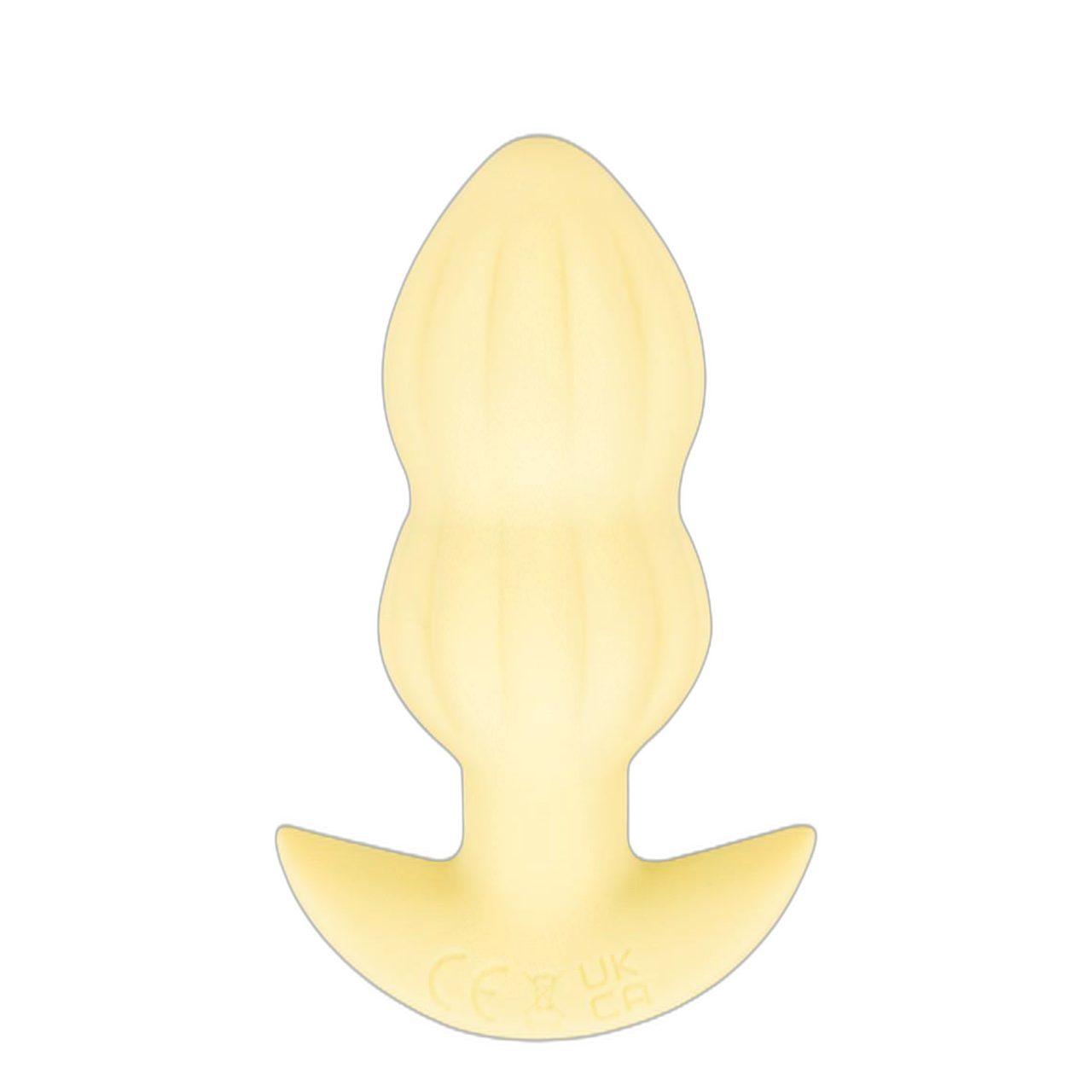 Mini wibrujący plug analny Yellow 7 trybów USB | Loris.pl