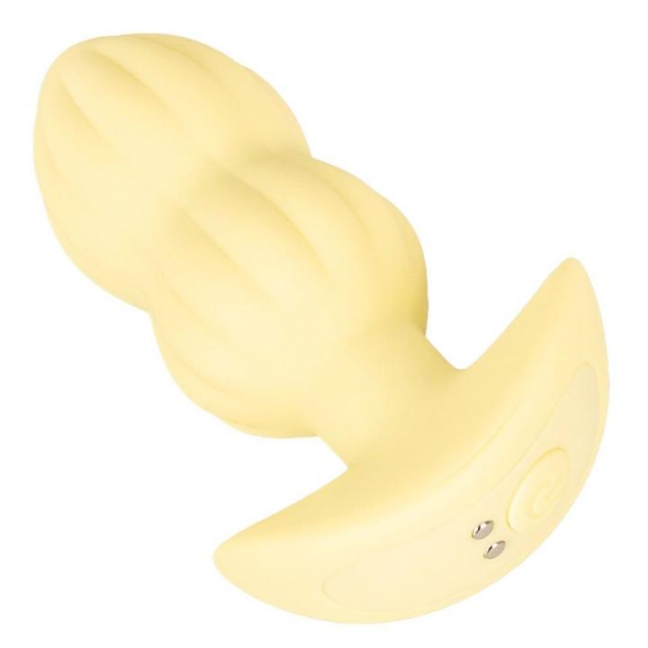Mini wibrujący plug analny Yellow 7 trybów USB