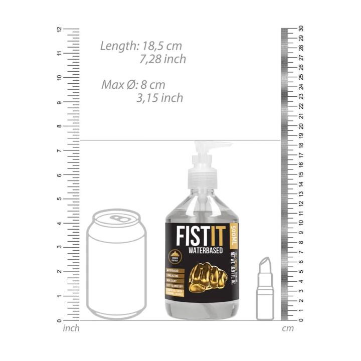 Lubrykant wodny 500 ml do fisting | Bez lepkości, zgodny z lateksem