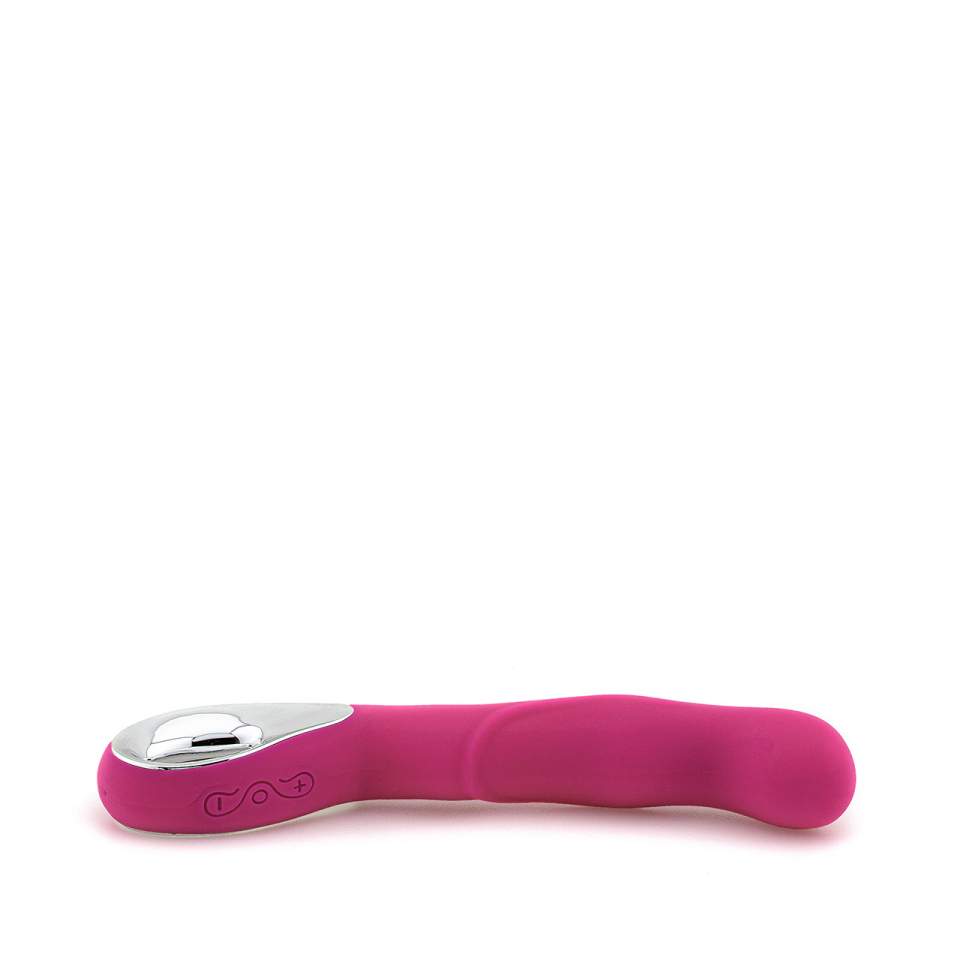 Różowy silikonowy wibrator klasyczny do stymulacji pochwy