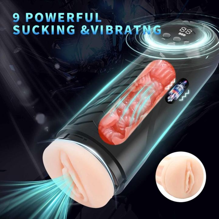 Masturbator premium z ssaniem i wibracjami | Wodoodporny ipx6