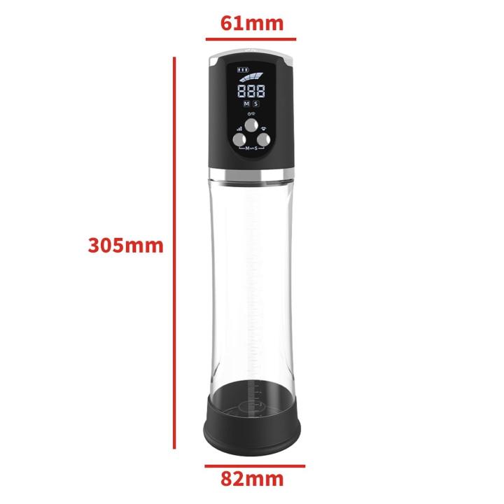 Automatyczna pompka próżniowa z LCD wodoodporna | Tryb manualny i masaż